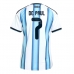 Maillot de foot Argentine Rodrigo De Paul #7 Domicile vêtements Femmes Monde 2026 Manches Courtes